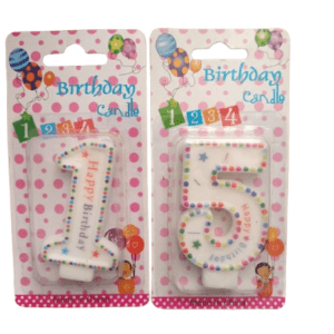 شمع عددی سفید