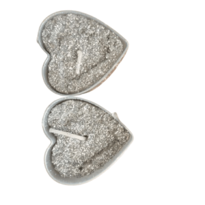 شمع قلبی زری دار