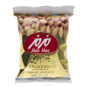 بادام زمینی خورد مزمز